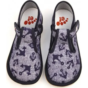 Chlapecká obuv EF barefoot papuče 395 Kotva chlapecké Velikost: 24