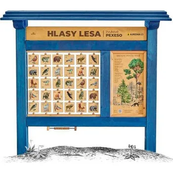 Pexeso Hmyz zvukové pexeso M - zvuková edukační tabule venkovní dřevěná