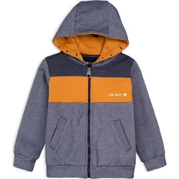 Chlapecké oblečení Chlapecká mikina LEMON BERET FAR WEST šedá Velikost: 104-110