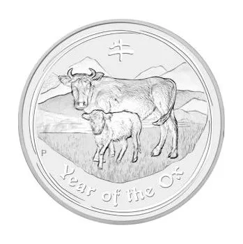 1/2 kilogram stříbrná mince Austrálie Lunar II vůl 2009