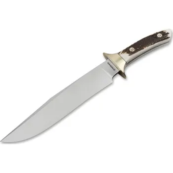 lovecký nůž Böker Arbolito 02BA594HH El Gigante 2.0 lovecký nůž 23,5 cm, jelení paroh, kožené pouzdro