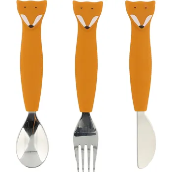 Dětský silikonový příbor Trixie Baby 3-pack Mr. Fox