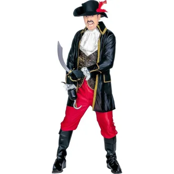 Karnevalový kostým Pánský kostým bukanýra s kloboukem - M