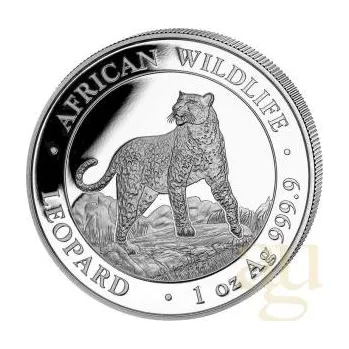 1 unce stříbrná mince Somálsko African Wildlife Leopard 2022