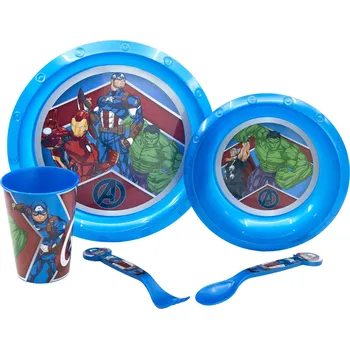 dětská jídelní sada Dětská jídelní sada Avengers 5v1