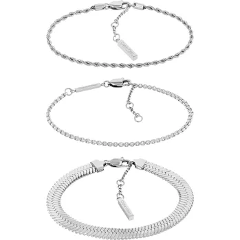 Šperk Calvin Klein Souprava ocelových náramků pro ženy Accent 35000625 (3x náramek) + 2 měsíce na vrácení zboží