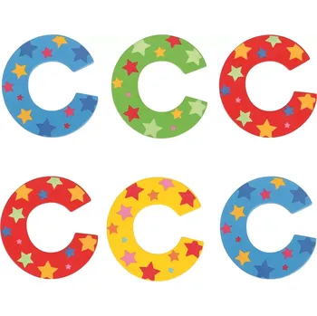 Dřevěná hračka Bigjigs Toys hvězdičkové písmenko C