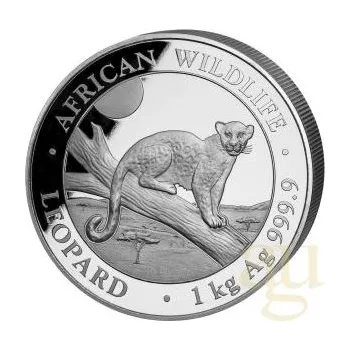 Sběratelství 1 kilogram stříbrná mince Somálsko Leopard 2021