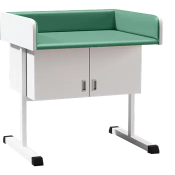 přebalovací pult a komoda PP - 962 pult přebalovací čalouněný se skříňkou green no.6 - zelená