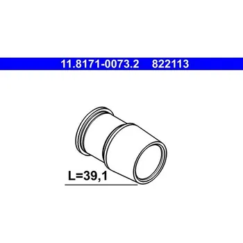 Brzdový třmen ATE Vodicí pouzdro, brzdový třmen 11.8171-0073.2 ATE 11.8171-0073.2