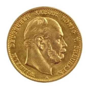 10 Mark zlatá mince Wilhelm I von Preußen