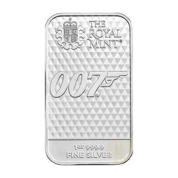 31,1 gramů stříbrný slitek The Royal Mint - James Bond 007 - Diamonds Are Forever