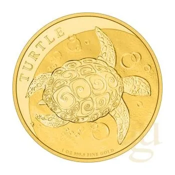 1 unce zlatá mince Niue želva 2020
