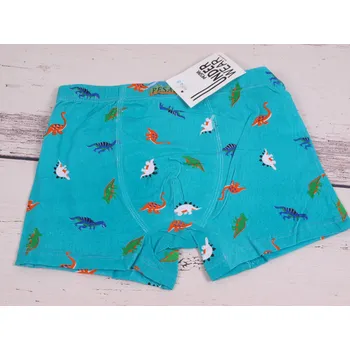 Chlapecké oblečení chlapecké boxerky trenkoslipy Pesail XQ2635 tm. tyrkys s dinosaury velikost oblečení - děti: 116/128