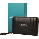 Malá luxusní kožená celozipová peněženka Marta Ponti no. B703 černá