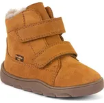 Dětské zimní barefoot boty ZERU TEX FURRY Cognac, Froddo, G2110149-2, hnědá - 20