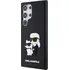 Pouzdro na mobilní telefon Karl Lagerfeld 3D Rubber Karl and Choupette pro Samsung Galaxy S24 Ultra, černé