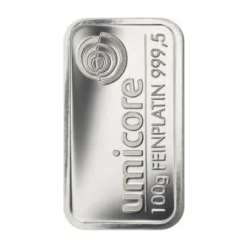 Sběratelství 100 gramů platinový slitek