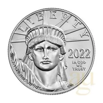 Sběratelství 1 unce platinová mince americký orel 2022
