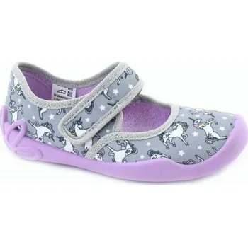 Dívčí bačkory Fischer 642042-616 grau/lila, 34