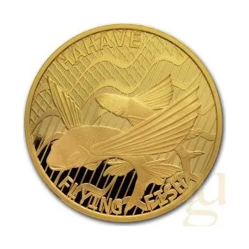1 unce zlatá mince Tokelau Fliegender Fisch Hahave 2020
