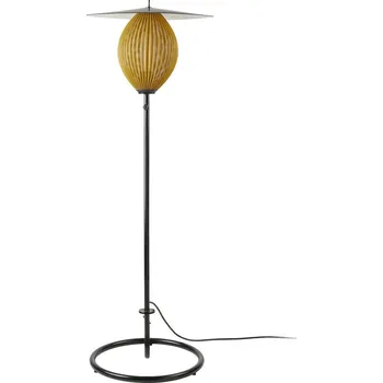 Venkovní osvětlení Venkovní stojací lampa GUBI Satellite, IP65, černá/hořčicově zlatá - Ø základny 42 cm; délka kabelu zástrčky 200 cm černá, hořčicově zlatá 1 x 10 W LED - Doprava zdarma