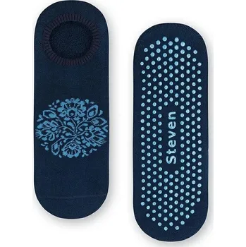 Dámské ponožky Tmavě modré dámské protiskluzové nízké ponožky Art.132 ZF030, NAVY BLUE Velikost: 35/37