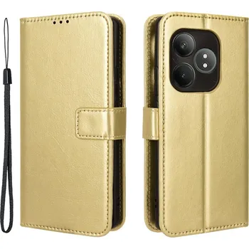 Pouzdro na mobilní telefon Crazy knížkové pouzdro na Realme GT 6 5G/GT 6T 5G - zlaté