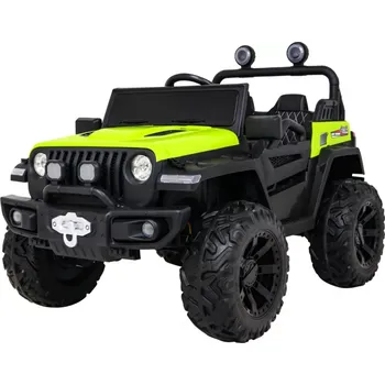 Dětské elektrovozidlo elektrické autíčko pro děti master of terrain – zelené 4x4