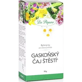 Čaj Gaskoňský čaj štěstí®, sypaný, 50 g (Pro dobrou náladu, duševní pohodu a pro lepší relaxaci (díky heřmánku, mátě a lípě))