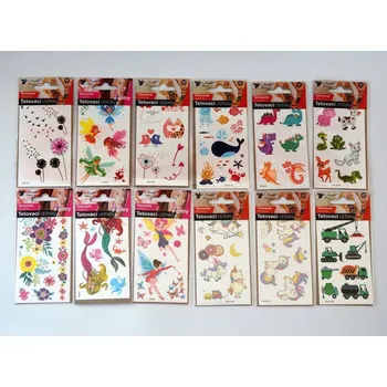 Odstranitelné tetování Tetovací obtisky - mix vzorů - Pampelišky