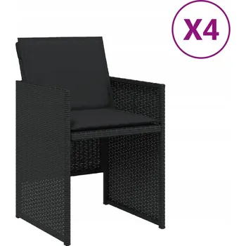 Zahradní nábytek Zahradní židle VMP technorattan černá