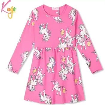 Dívčí šaty Dívčí šaty dl.r. Kugo HC9358, světle růžové