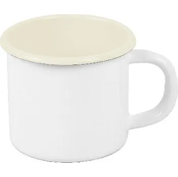 Hrnek ENAMEL 0,6L, smalt, bílá|Ego Dekor