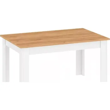 Jídelní stůl Jídelní stůl LANZETTE S - bílá/dub zlatý - SLEVA 3% s kodem radost25