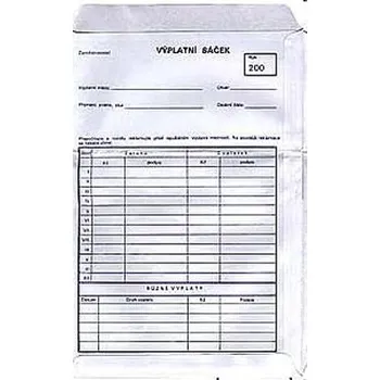 Tiskopis Sáček výplatní malý 140x 205mm