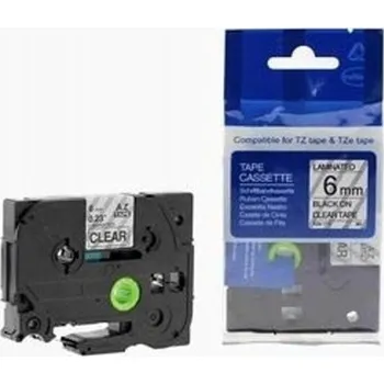 Pásek do tiskárny Naplnka Kompatibilní páska s Brother TZ-111 / TZe-111, 6mm x 8m, černý tisk