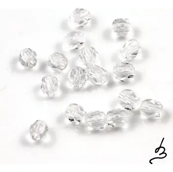 Korálek České korálky broušené 5mm čiré – 40 ks