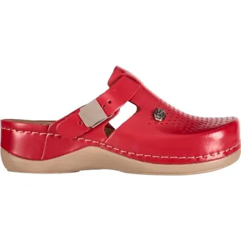 Dámské pantofle Dámské pantofle LEONS LUNA 37 Červená, Hnědá