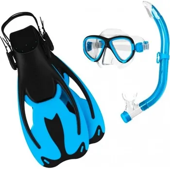 Potápěčská maska Newcential AB-13707 Dětský set na potápění a šnorchlování 34-38, modrá