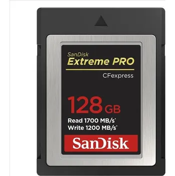 Ukládání dat SanDisk Extreme Pro CFexpress Card 128GB, Type B, 1700MB/s Read, 1200MB/s Write
