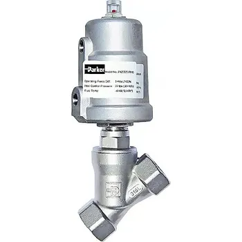 Instalatérský materiál Ventil 2/2 s úhlovým sedlem, normálně uzavřený, 1" Parker PA25S1G6R050S