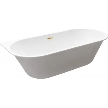 Vana Asymetrická vana VICA SLIM+ bílá, sifon se štěrbinovým přepadem, VANVIC170SLIM