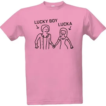 Tričko s potiskem LUCKA LUCKY BOY pozitiv pánské
