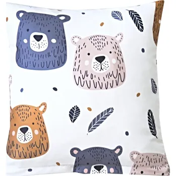 Povlak na polštářek Povlak na polštářek Medvídci s pírky 40x40