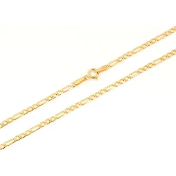 Řetízek Veroma Zlatý řetízek figaro 50cm ZLR1533F Žluté zlato 50 cm