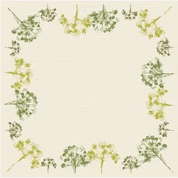 Jednorázové nádobí Ubrus 84 x 84 cm Dunisilk Green Umbles, 20 ks 100031869