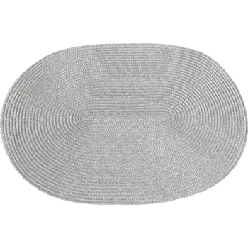 prostírání SADA 6KS PROSTÍRÁNÍ NA STŮL JUDY2 45X30 CM STŘÍBRNÁ