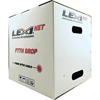 Síťový kabel Optický kabel LEXI-Net DROP FTTx, 8x 9/125 SM, G.657A1, LS0H, černý, cívka 1km