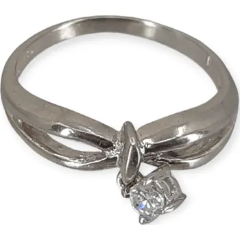 Prsten Stříbrný prsten Abela – Ag 925/1000, rhodiovaný, zirkon Velikost prstenu: 55/17,5